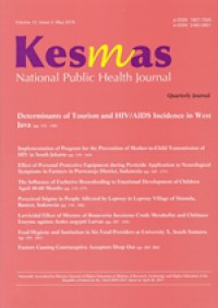 Effect of Personal Protective Equipment during Pesticide Application to Neurological Symptoms in Farmers in Purworejo District, Indonesia