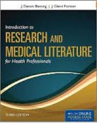 Image of Introduction To Research And Medical Literature For Health Professionals, Third Edition