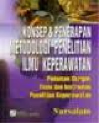 Image of Konsep dan Penerapan Metodologi Penelitian Ilmu Keperawatan : Pedoman Skripsi, Tesis dan Instrumen Penelitian Keperawatan